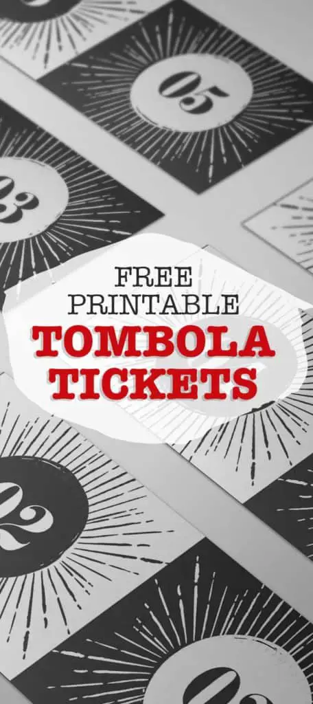 printable tombola tickets
