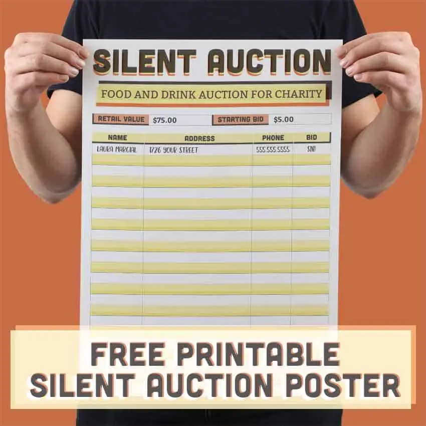 A3 Silent Auction Poster