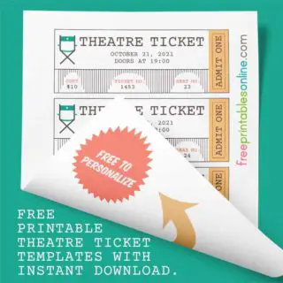 free Theatre Ticket Template