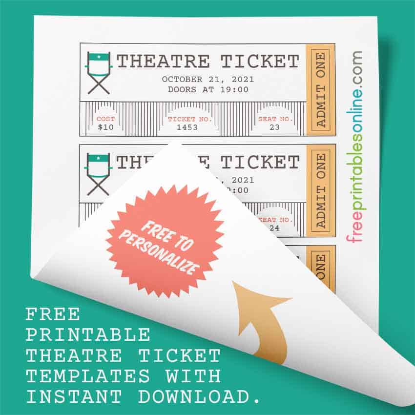 Theatre Program Template Free Download from freeprintablesonline.com