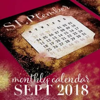 September 2018 Monthly Calendar