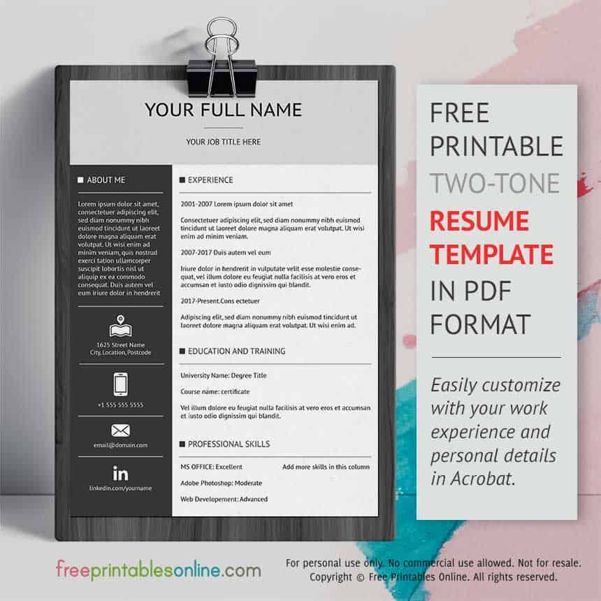 How To add Double Horizontal Lines in Word - For Resume 