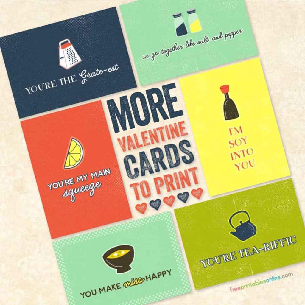 corny Valentine cards