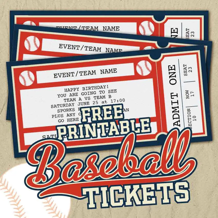 Baseball Ticket Design Template in PSD, Word, Publisher