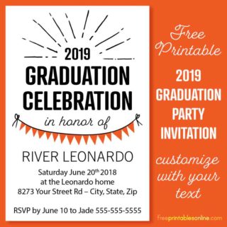 2019 Graduation Party Invitation