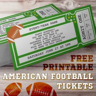 Football Ticket Template