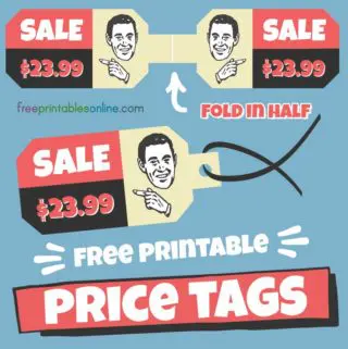 Double Sided Printable Price Tags