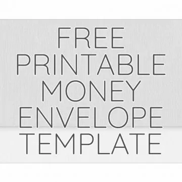 Printable Money Envelope Template
