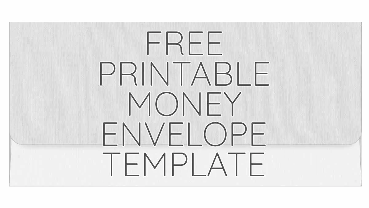 printable money envelope free printables online