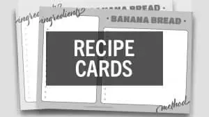 Recipe Card Templates