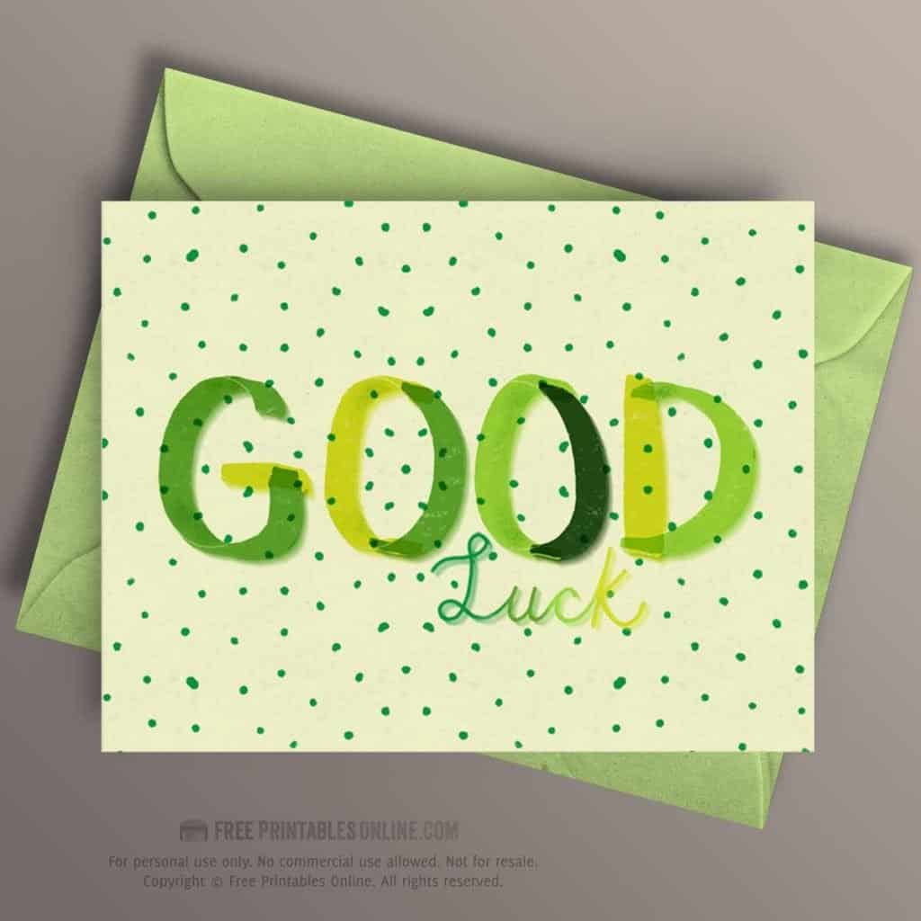 Good Luck Card (Free)