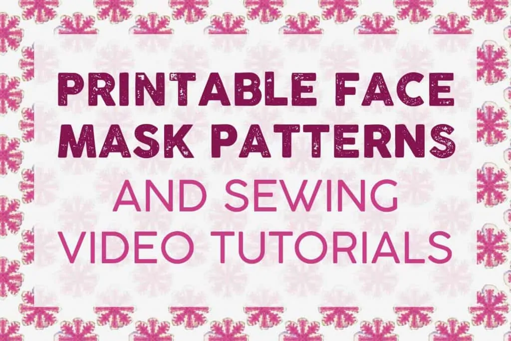 Face Mask Pattern Printable