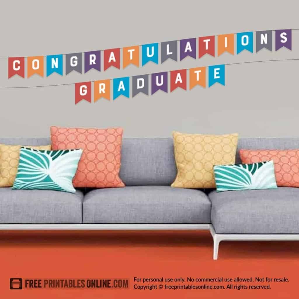 Free Printable Congrats Grad Banner