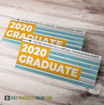 2020 Virtual Graduation Party Invitation