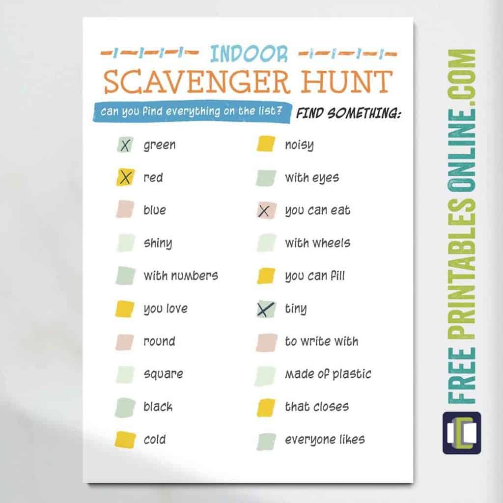 Internet Scavenger Hunt Worksheet