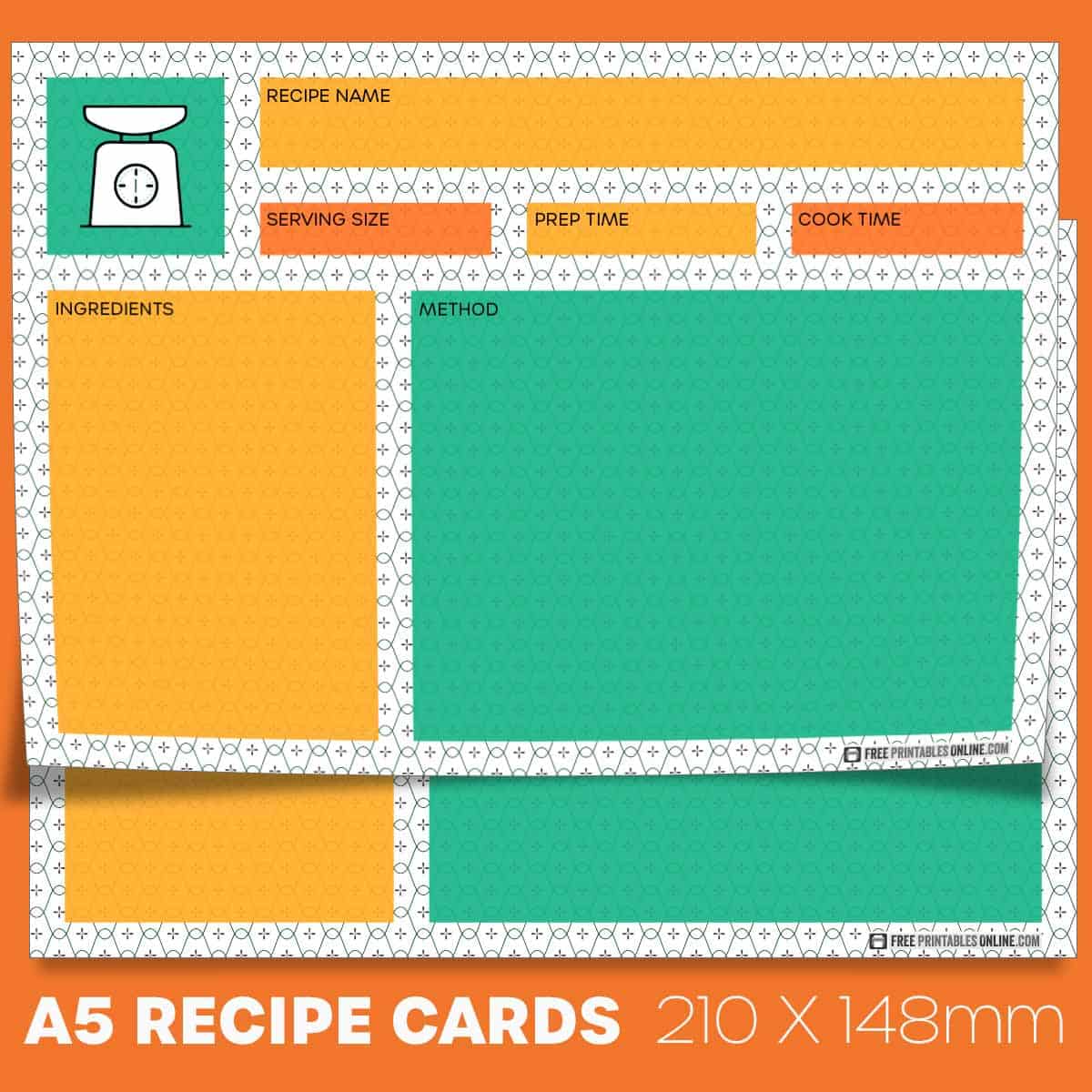 Printable Black Recipe Template - Free Printables Online