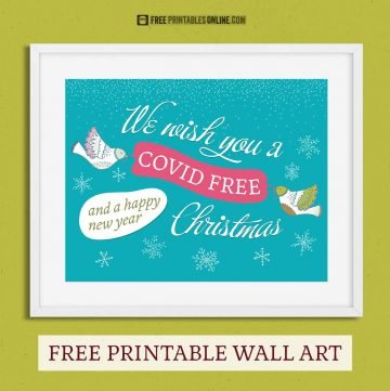 Covid Christmas Wall Art