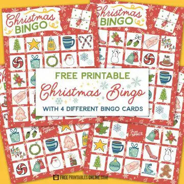 Free printable Christmas Bingo