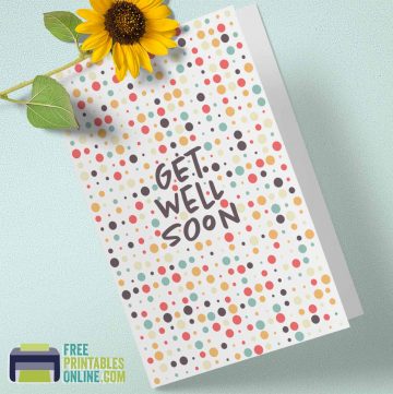 get well soon card printable