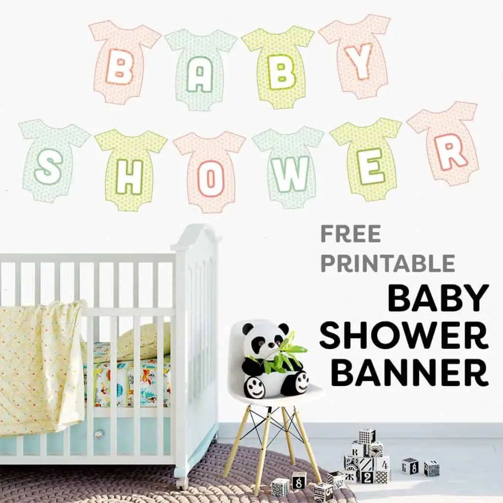 free baby shower banner