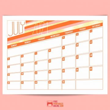 july 2021 calendar thumbnail
