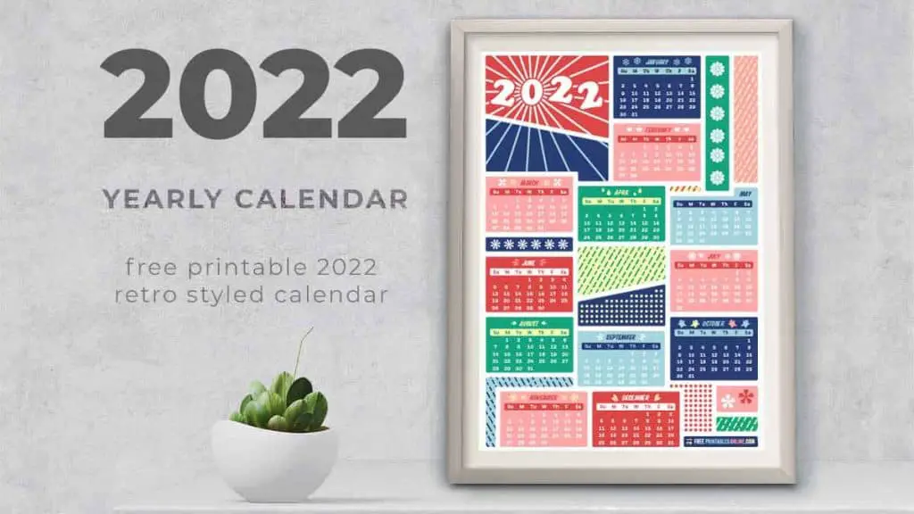 printable 2022 calendar