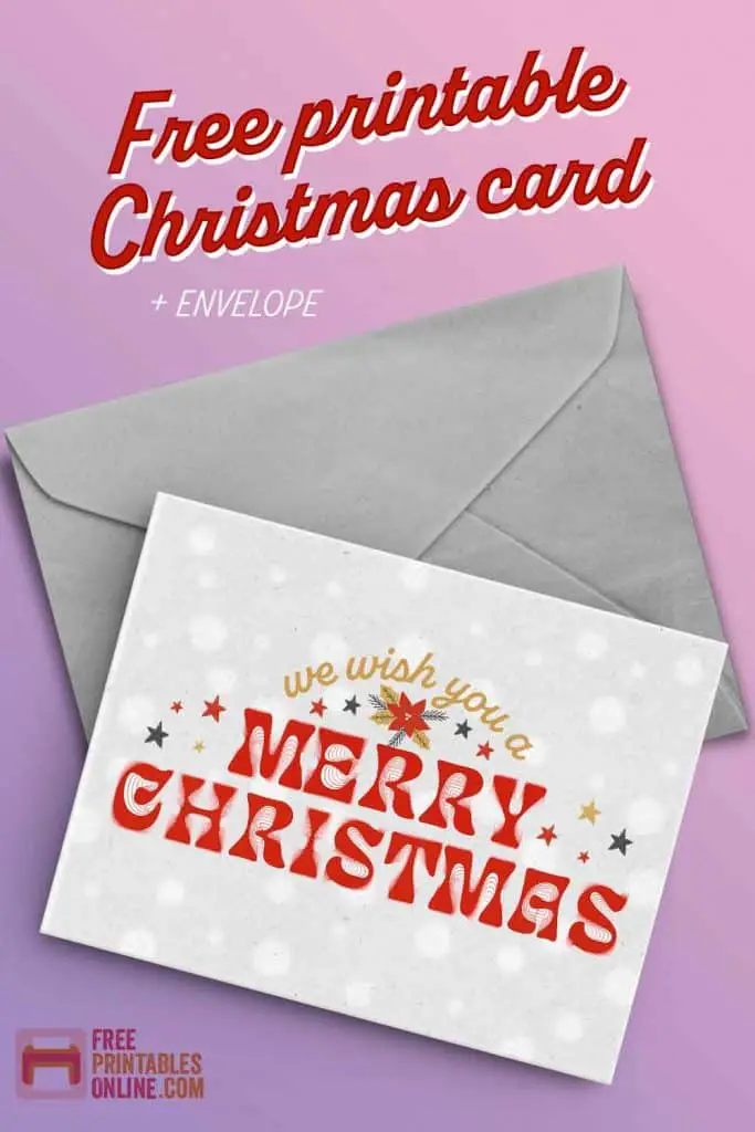 free printable christmas card