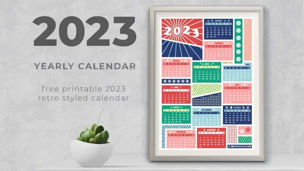 Free Printable 2023 Calendar
