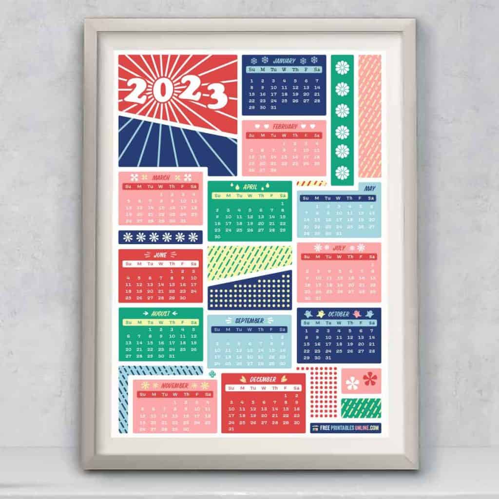Free printable 2023 calendar (thumbnail image)