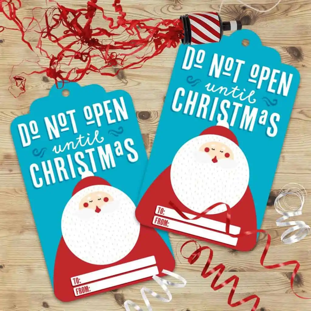 Do not open until Christmas printable gift tags Free Printables Online