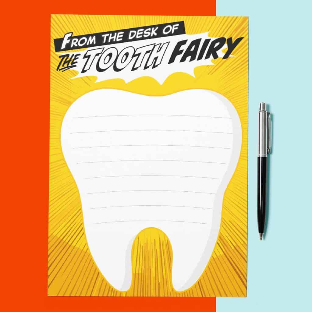 free printable tooth fairy note template