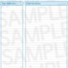 Blue Recipe Jotter Page