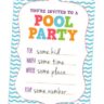 Pool Party Invites for Kids
