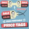Double Sided Printable Price Tags
