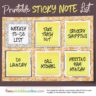Sticky Note To Do Template