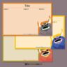 Monster Halloween 3x5 Recipe Card