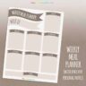 Weekly Meal Planner (US Letter)