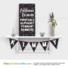 California Dreamin' Alphabet Printable Pennant Banner
