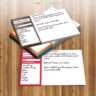 Square Polka Dot Recipe Cards (4x6)