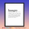 Printable Hangry Sign (US Letter)