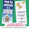 Space Themed December Birthday Party Invitation