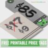 Free Printable Price Tags