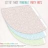 Set of Three Dotted Circles Printable Party Hats