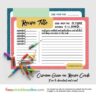 Crimson Grain 4x6 Recipe Cards
