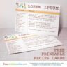 Herbal Infusions 4x6 Recipe Cards