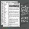 Country Grange Recipe Page (US Letter)