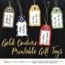 Gold Couture Gift Tags