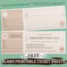 Free Blank Fundraiser Printable Tickets