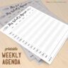 Modern Elements: This Week's Agenda (US Letter)