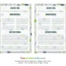 Drop Floral Vertical Recipe Cards